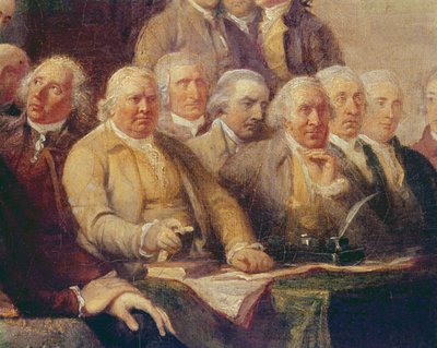 Drafting the Declaration of Independence, 28th June 1776, c.1817 (detail) by John Trumbull